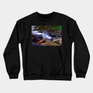 Forest stream Crewneck Sweatshirt